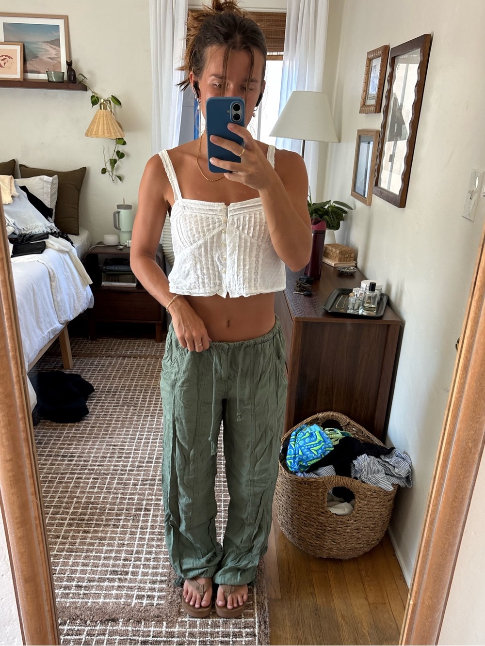 Wild Fable Women's Olive Wide Leg Pants
